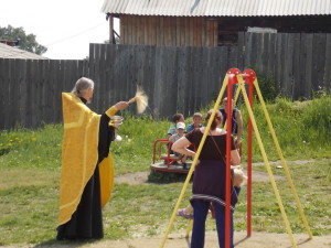 Часовня, Сухой ручей, освящение