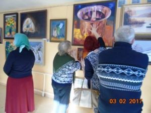 Выставка картин, клуб «Огонек»